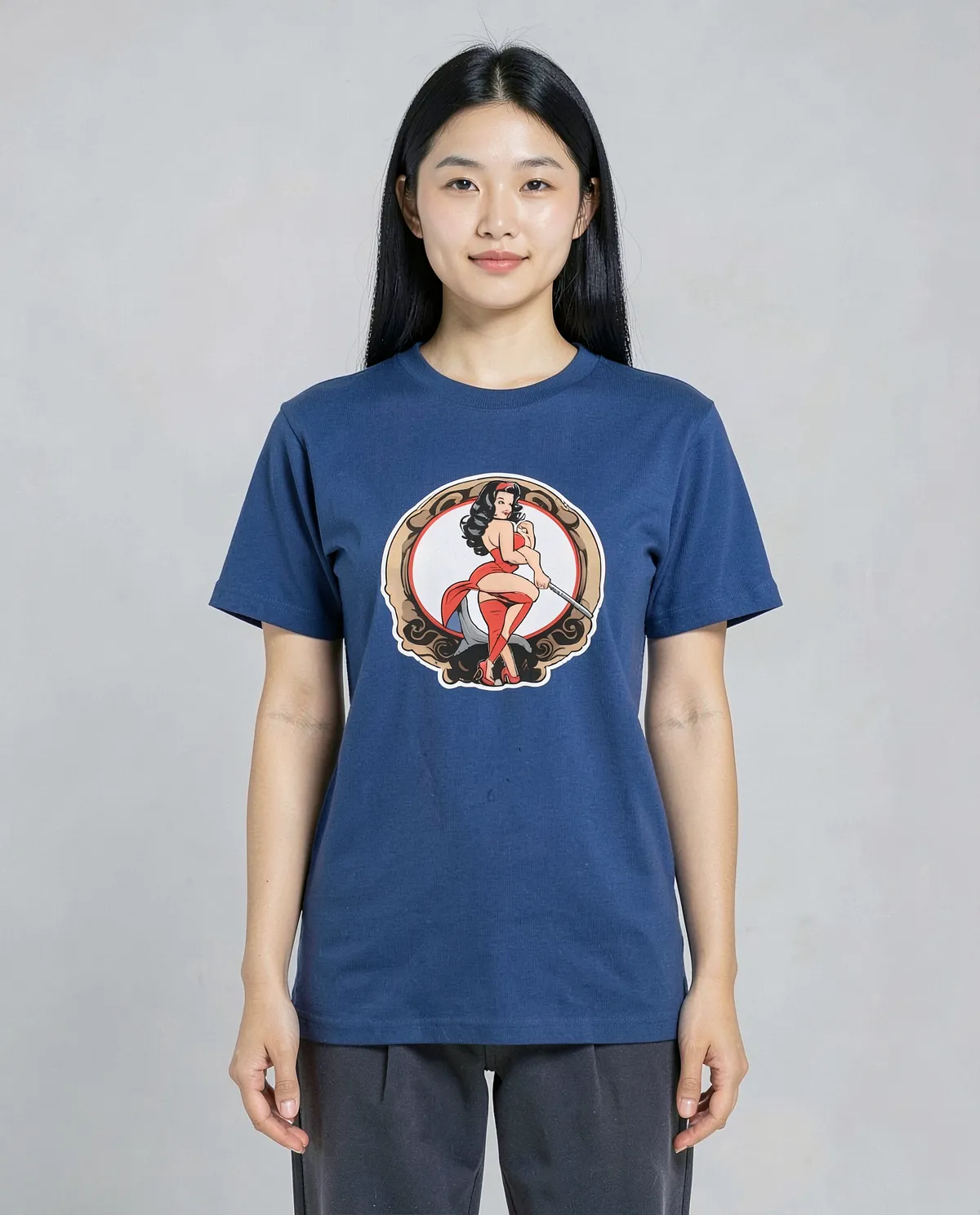 Blue Organic Cotton T‑Shirt, Modern Fit 0