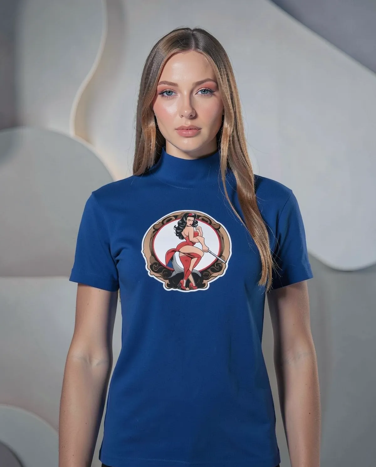 Blue Organic Cotton T‑Shirt, Modern Fit 59