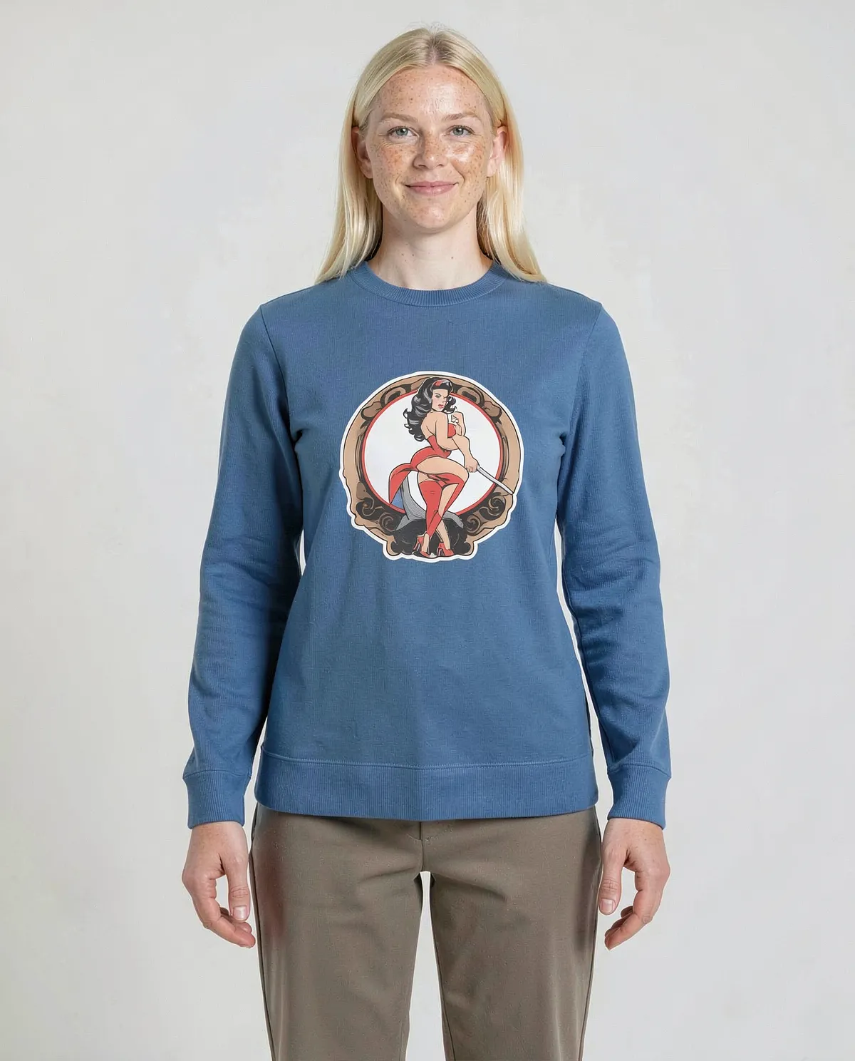 Blue Unisex Organic Cotton Sweatshirt 0