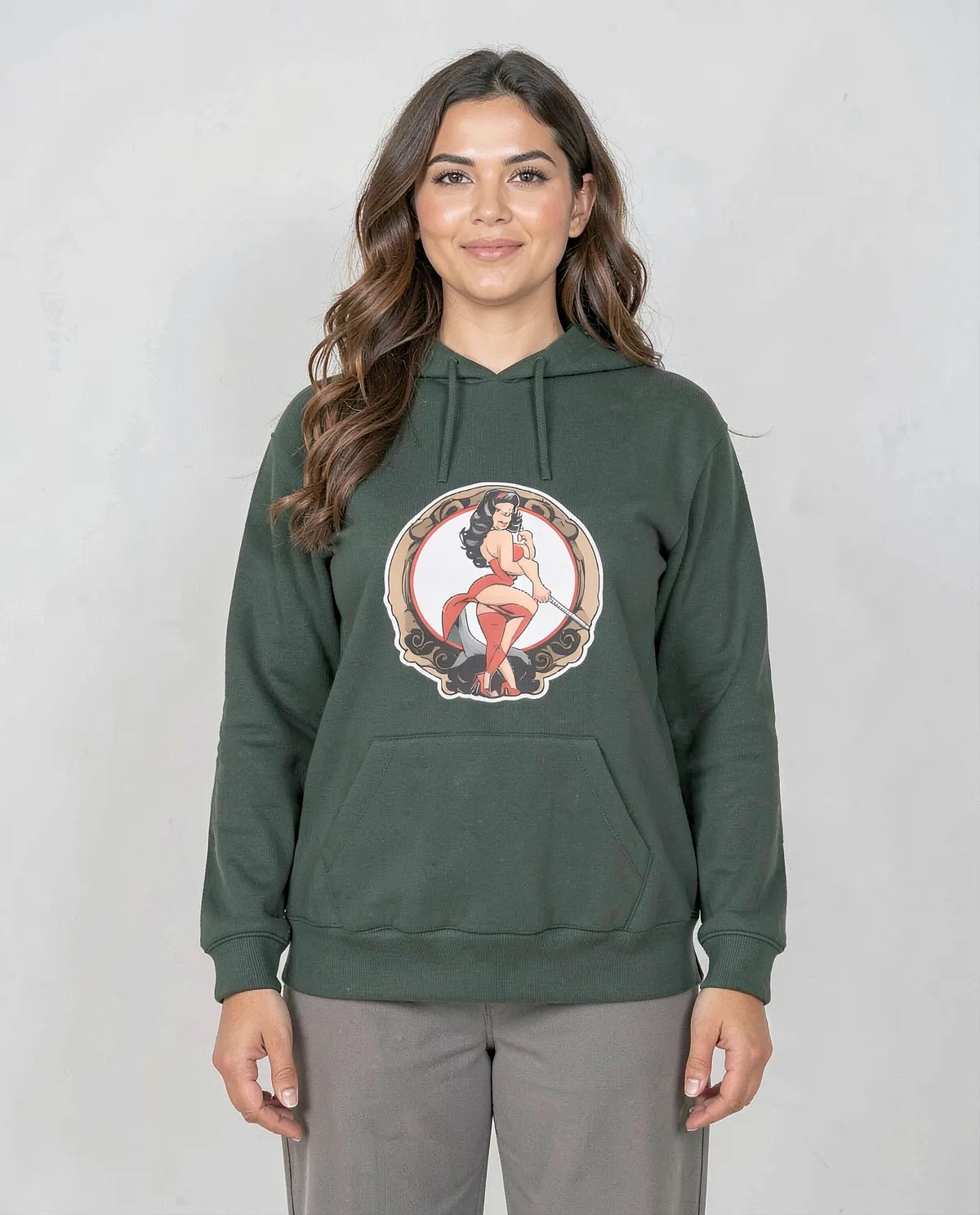 Green Brushed Organic Cotton Sweatshirt Eco Sustainable 0
