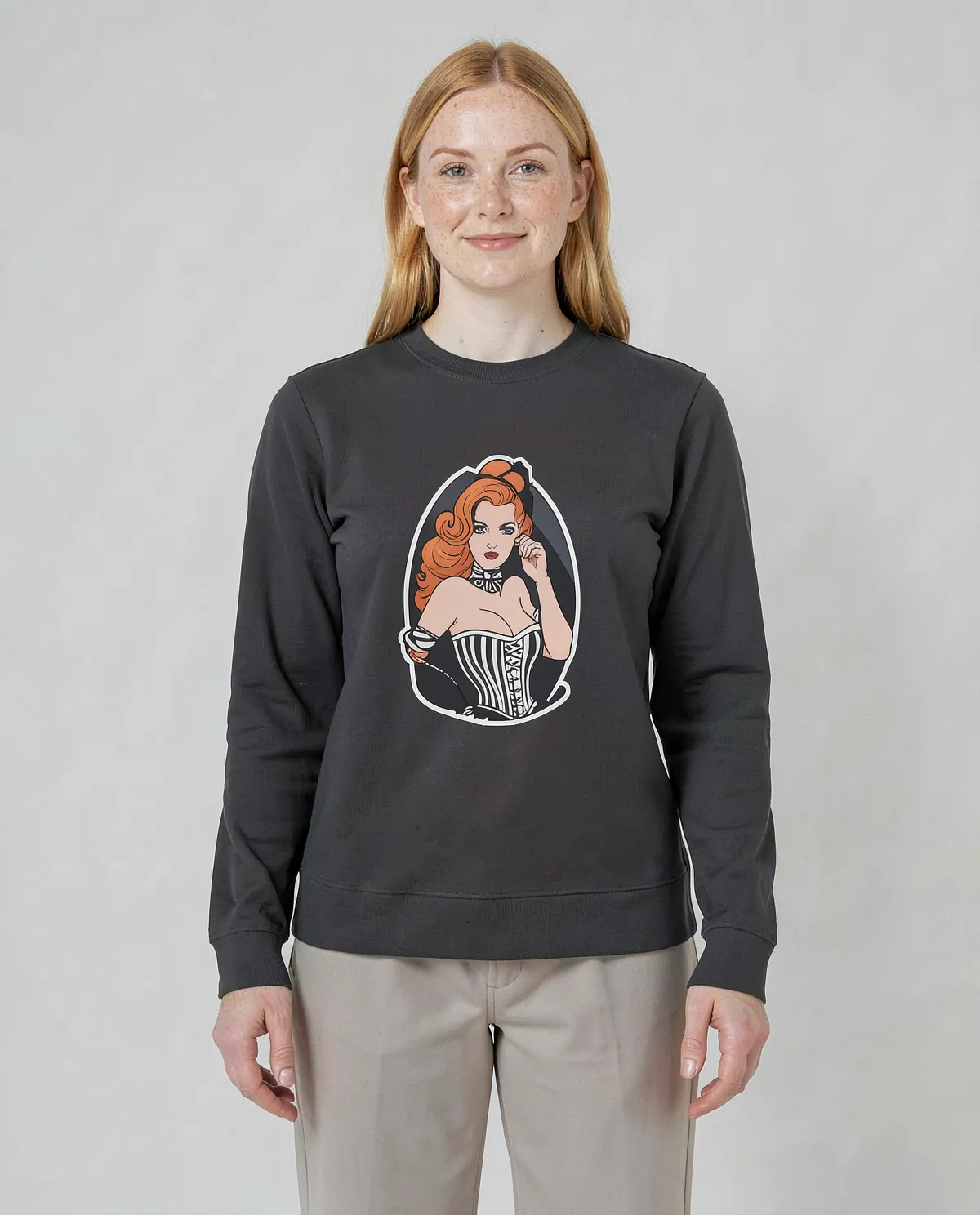 Black Unisex 100% Cotton Sweatshirt - Durable & Print‑Ready 0