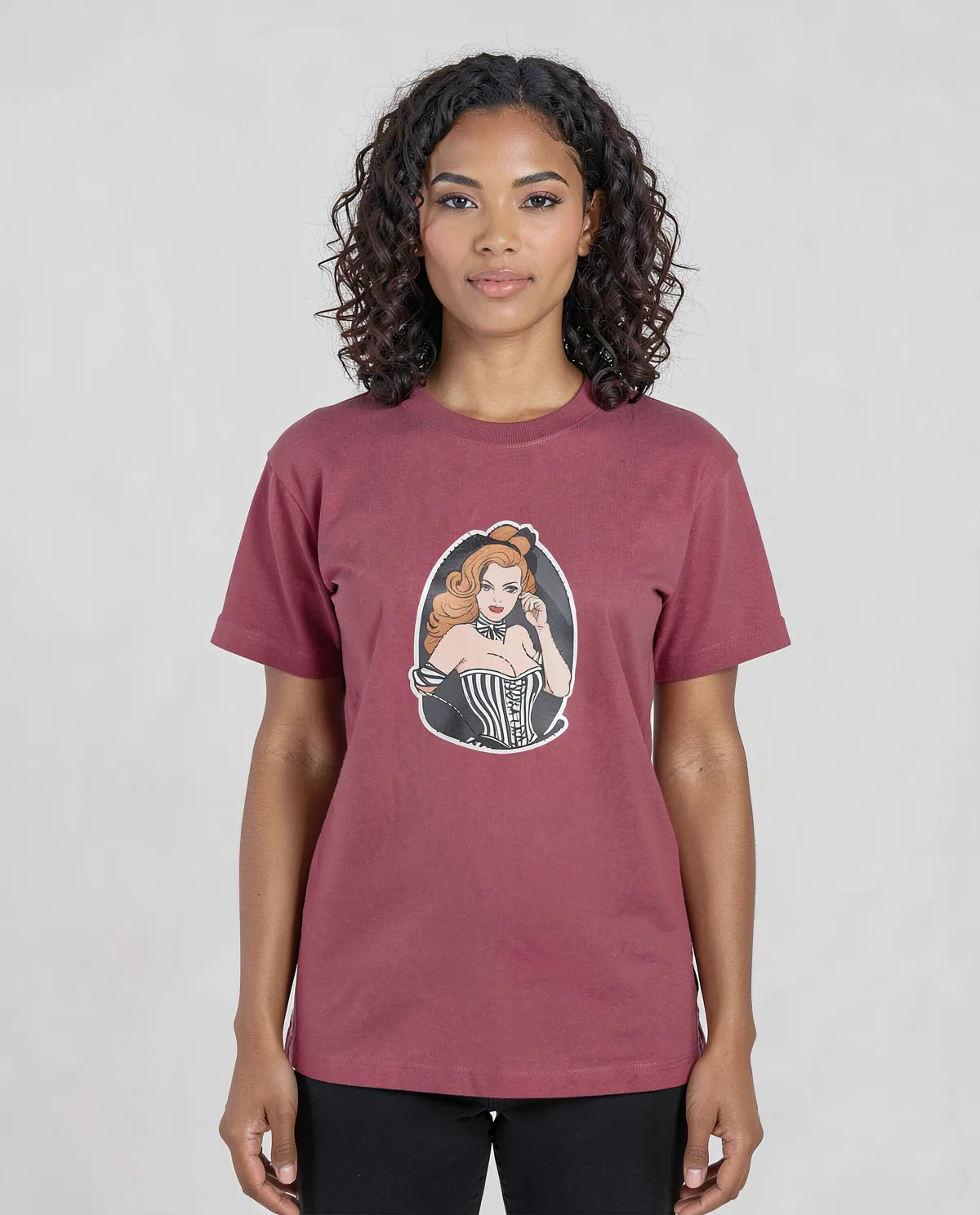 Red Genderless Organic Cotton T-Shirt – Modern Fit 0