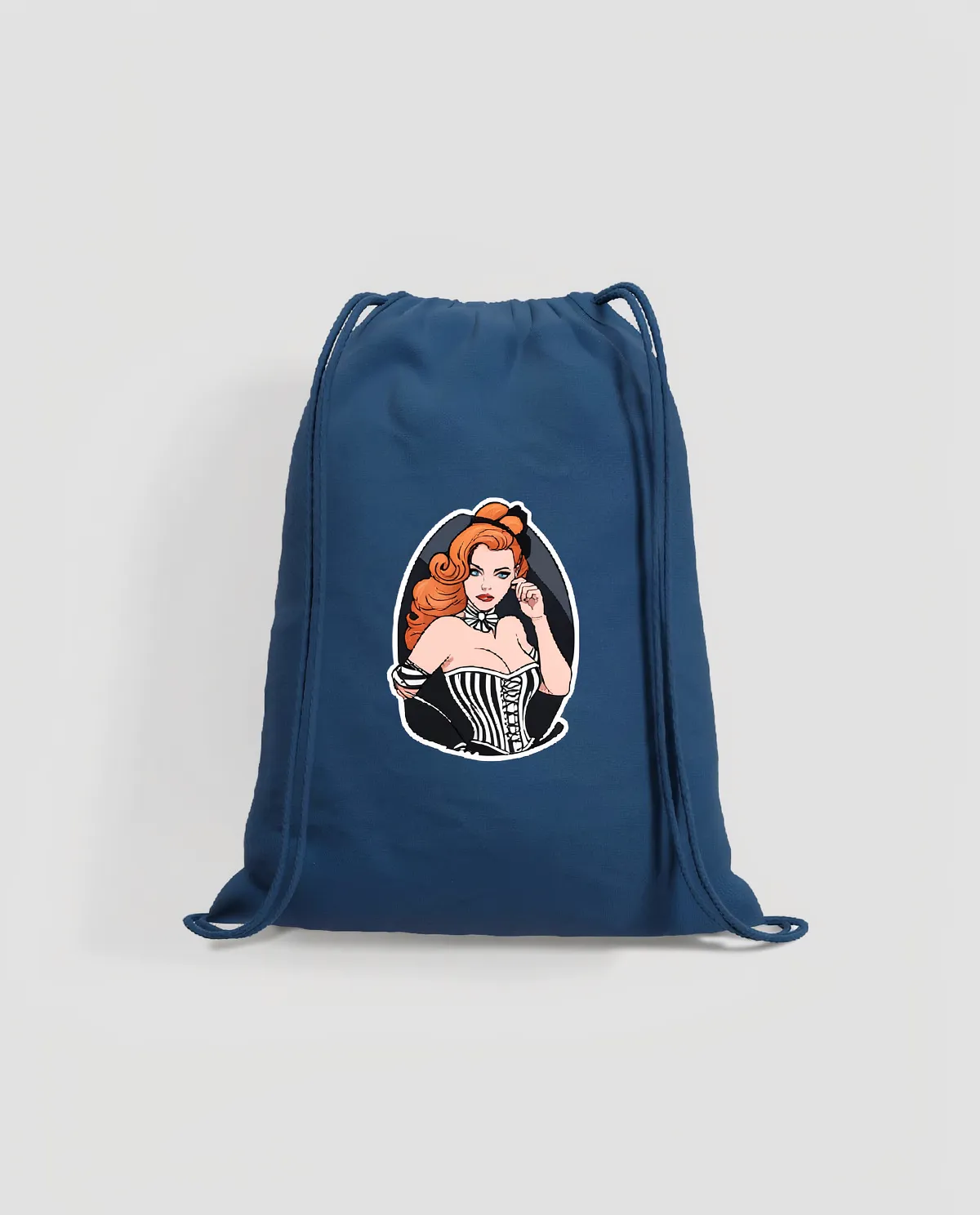Lightweight Custom Print Drawstring Bag – Cotton Gym Tote 0