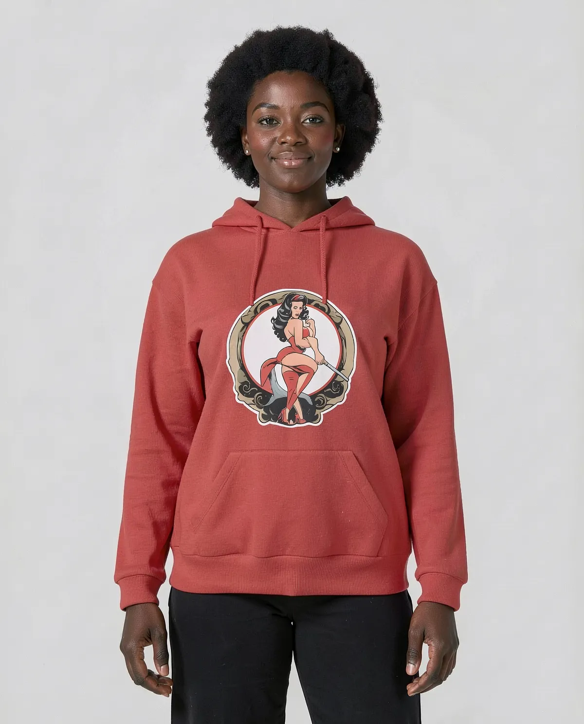 Red Sweatshirt – Unisex, 100% Cotton, Classic Comfort
