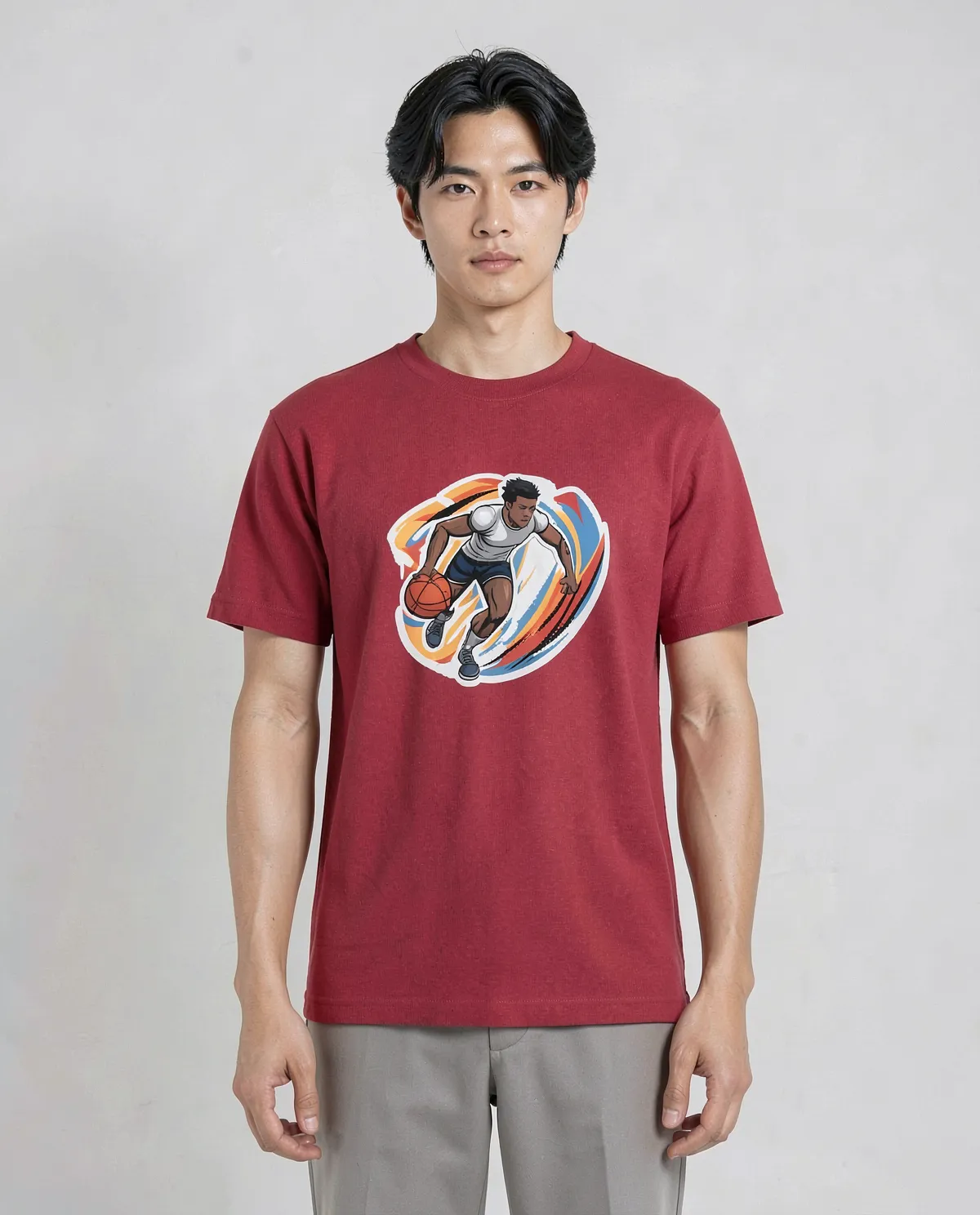 Bold Red T-Shirt with Unique Graphic 0