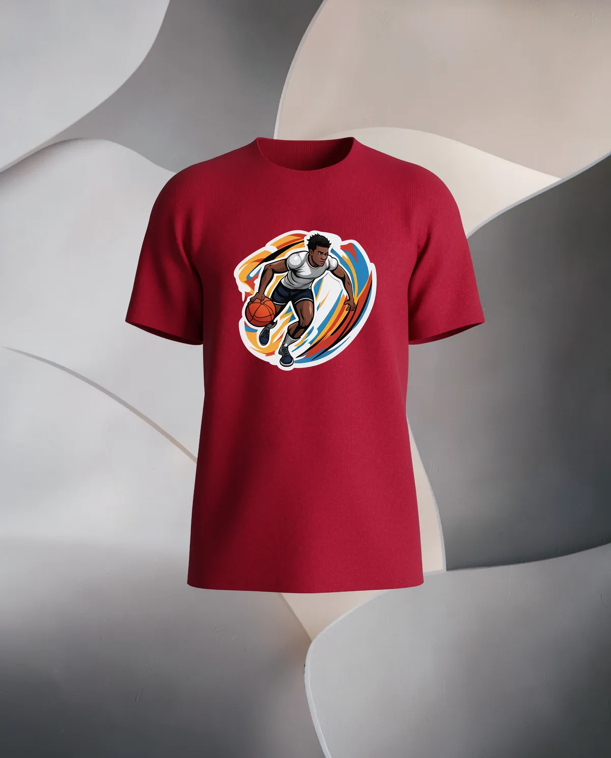 Bold Red T-Shirt with Unique Graphic 59