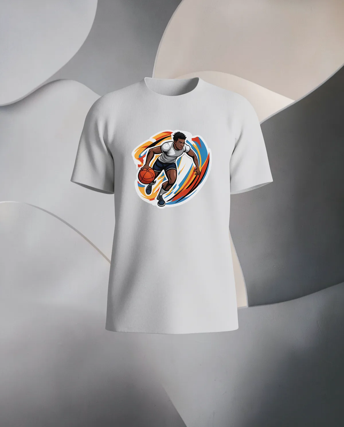 White Organic Cotton Genderless T-Shirt Modern Fit and Eco Sustainable 59