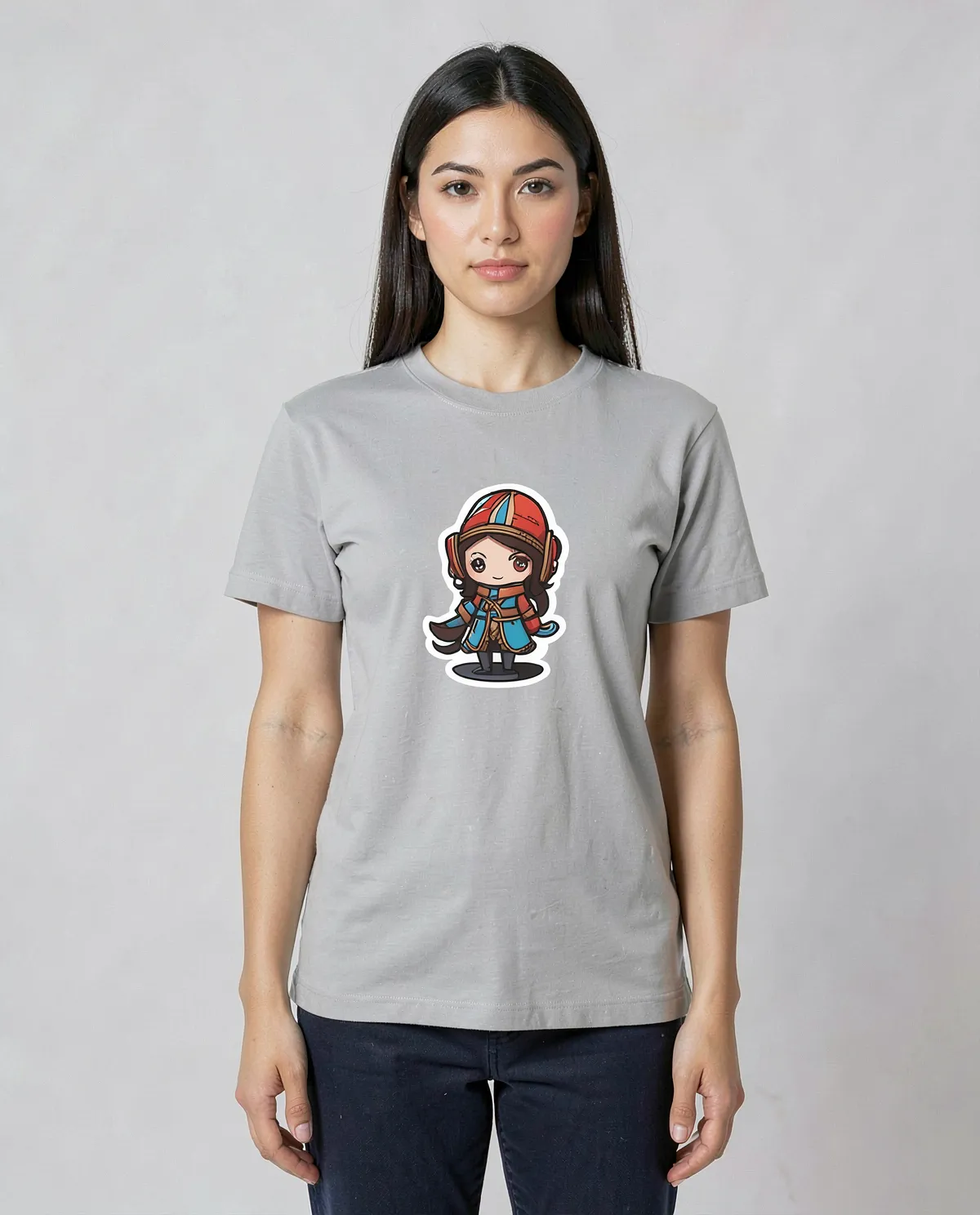 Grey Organic Cotton T-Shirt – Modern Fit