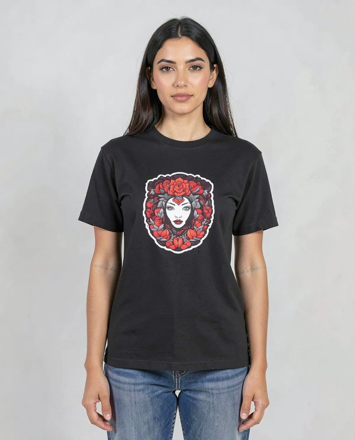 Black Organic Cotton T-Shirt with Modern Fit 0