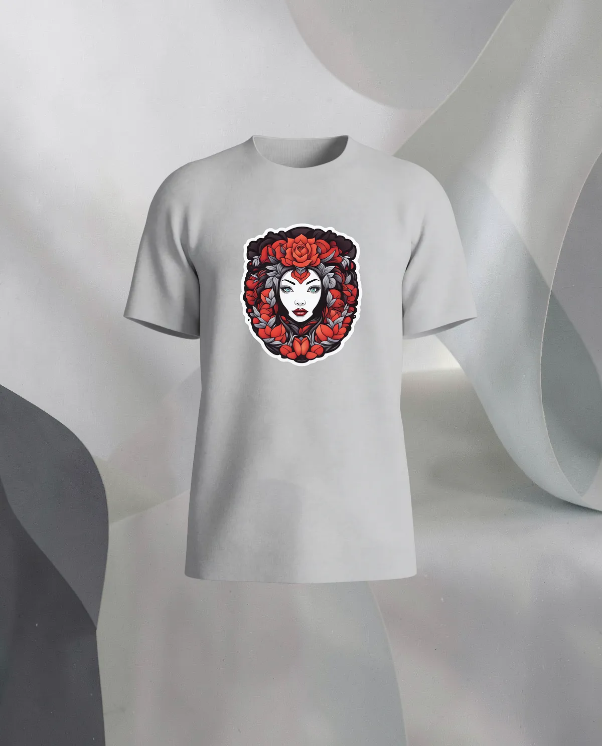 Grey Modern Fit Genderless Organic Cotton T-Shirt 59