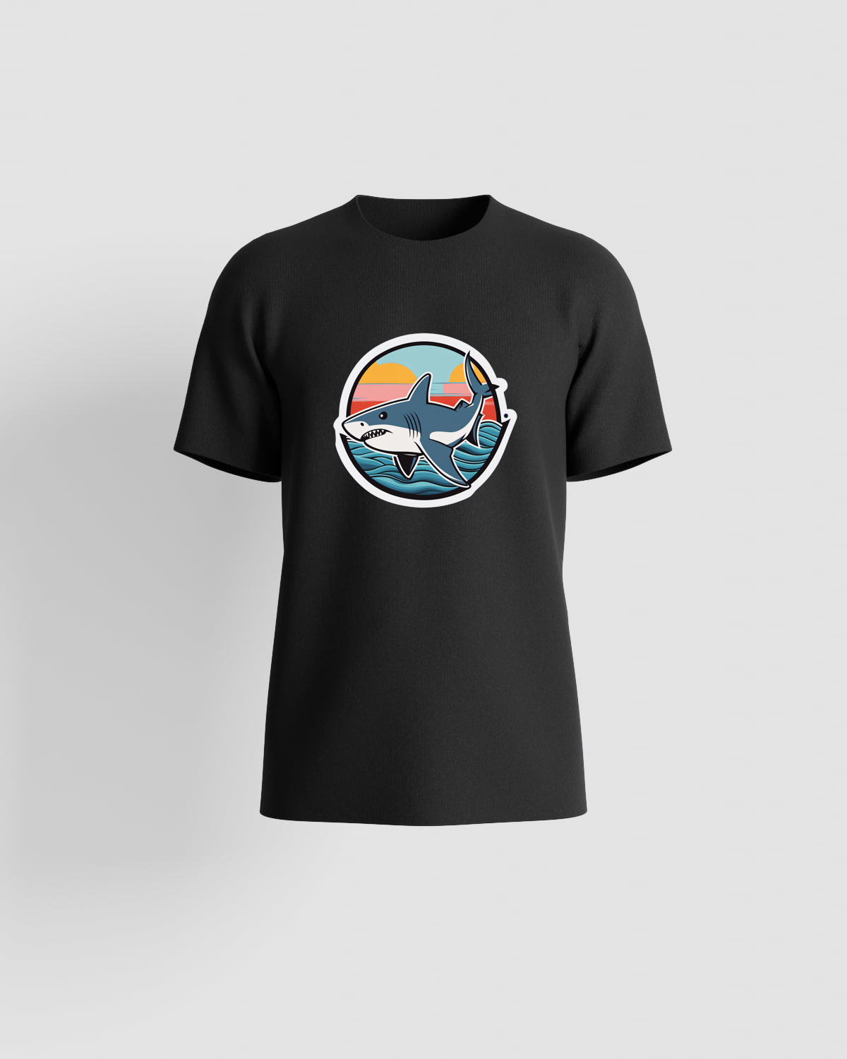 Black Unisex Crew Neck Eco‑Cotton T-Shirt 59