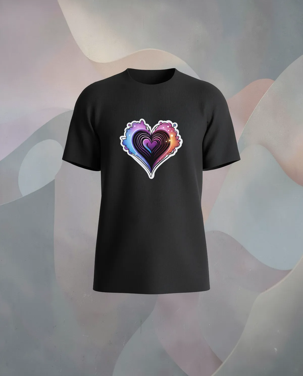 Black Unisex Organic Cotton Crew Neck T-Shirt 59