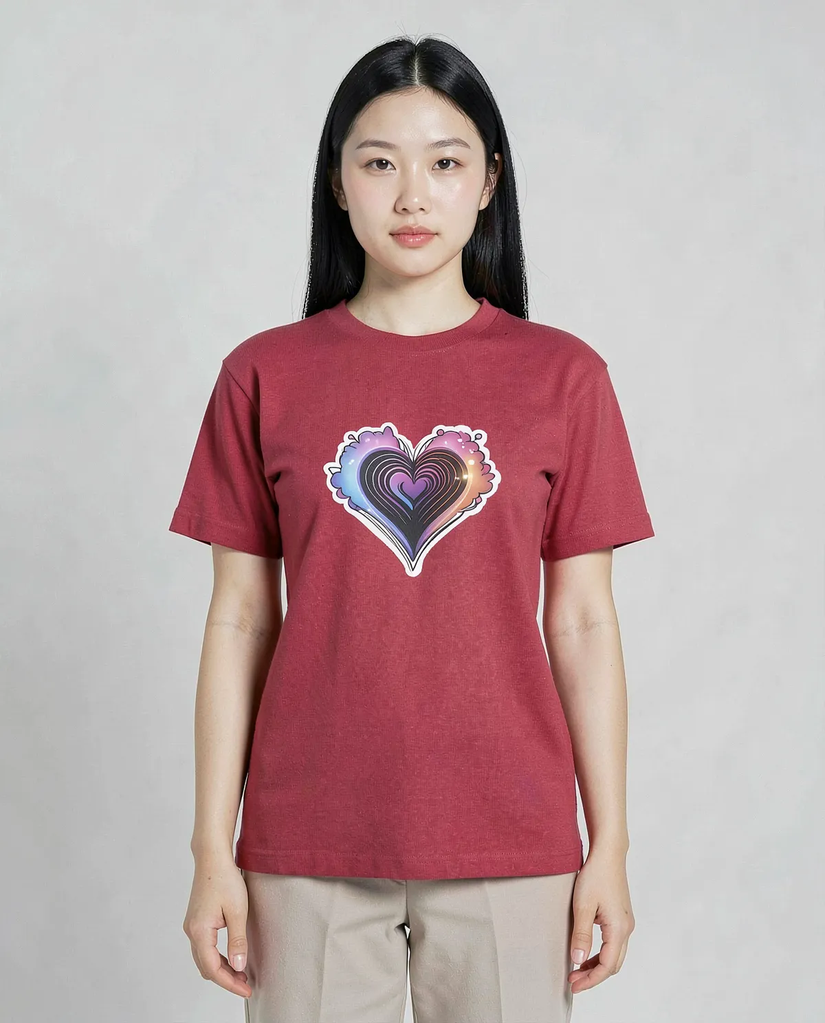 Red Unisex T-Shirt – Modern Fit, Organic Cotton