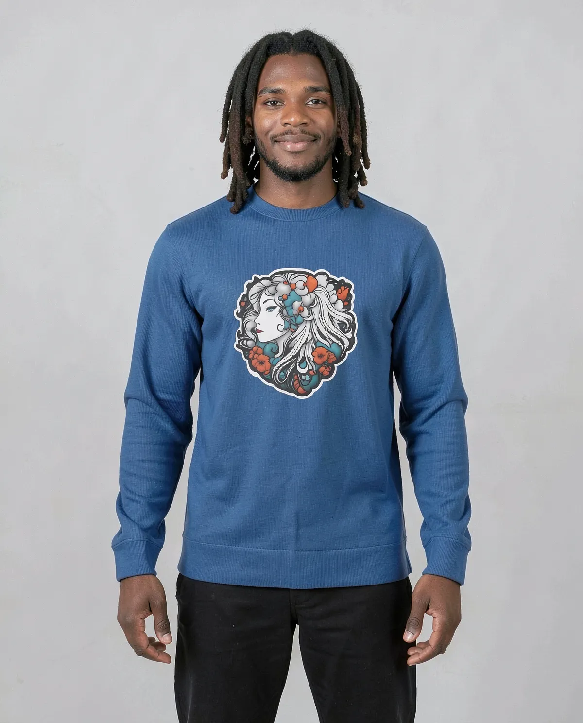 Blue Unisex Sweatshirt – Soft Eco‑Sustainable Comfort 0