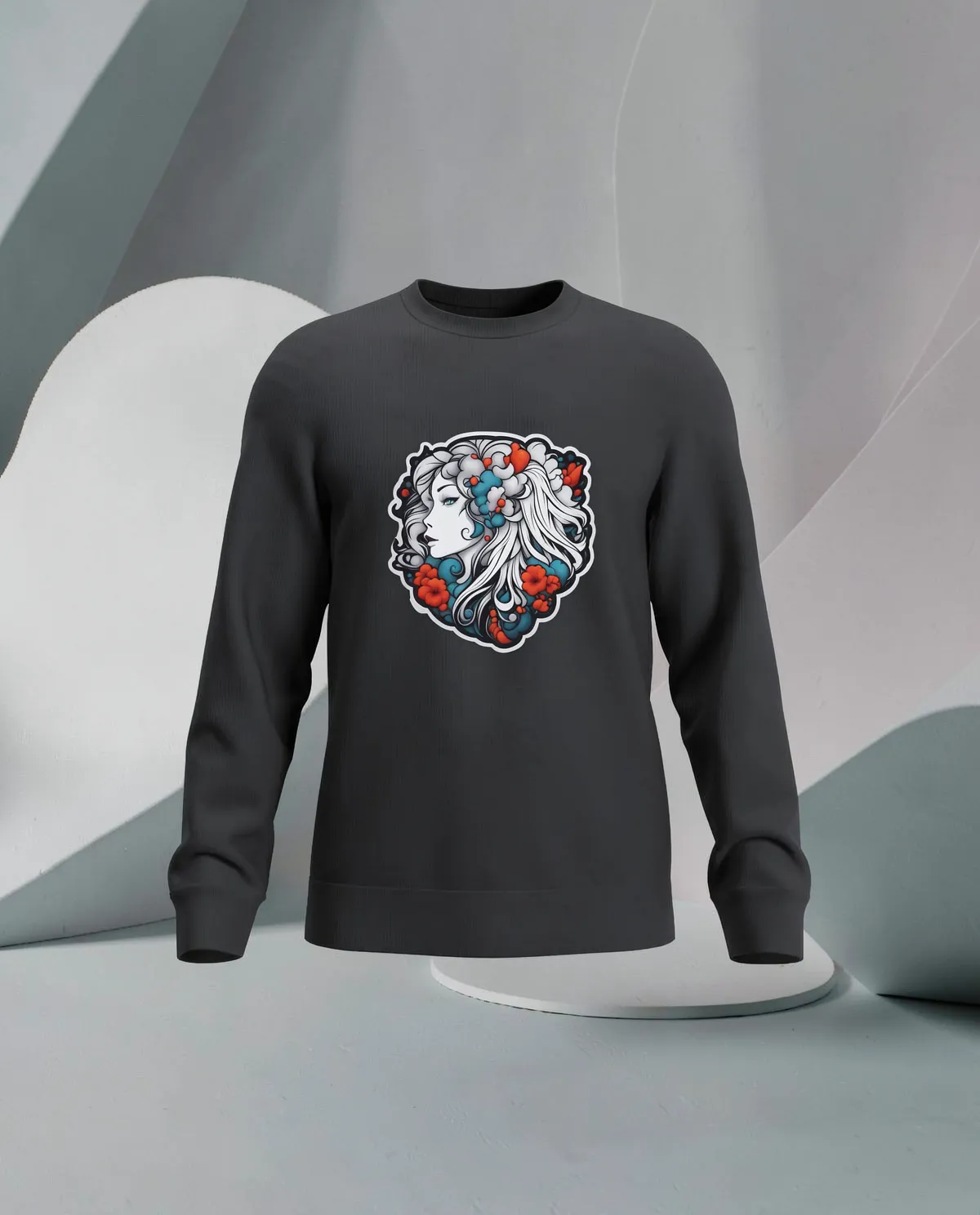 Black Unisex Sweatshirt – Soft Organic Cotton Comfort 59