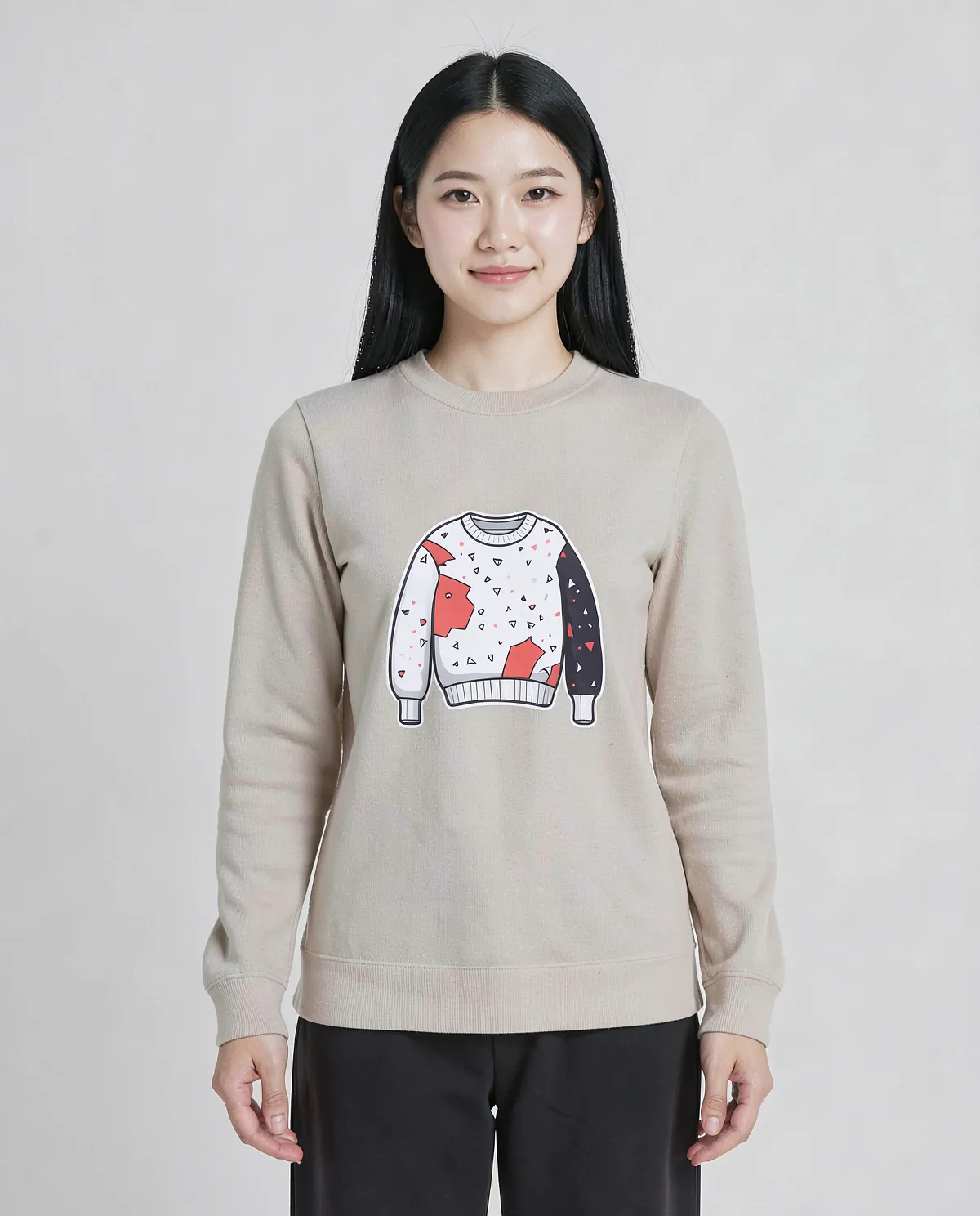 Cream Unisex Sweatshirt – 100% Cotton Comfort 0