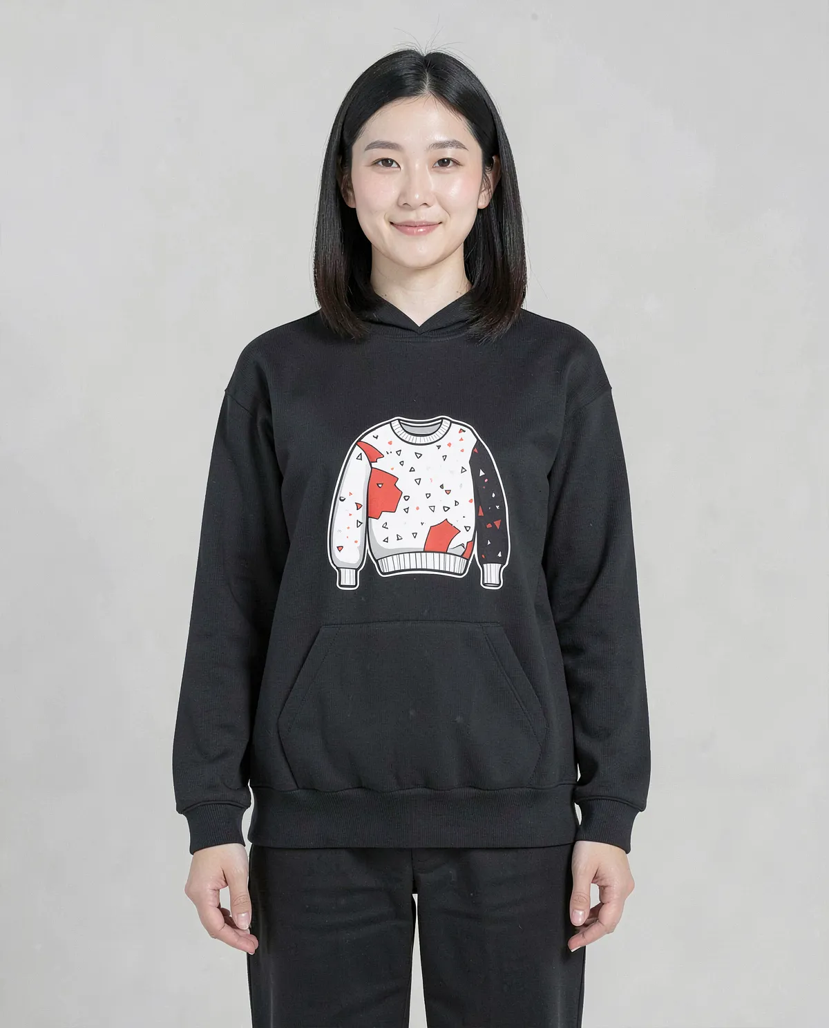 Black Unisex Organic Cotton Sweatshirt – Soft, Eco‑Friendly Comfort