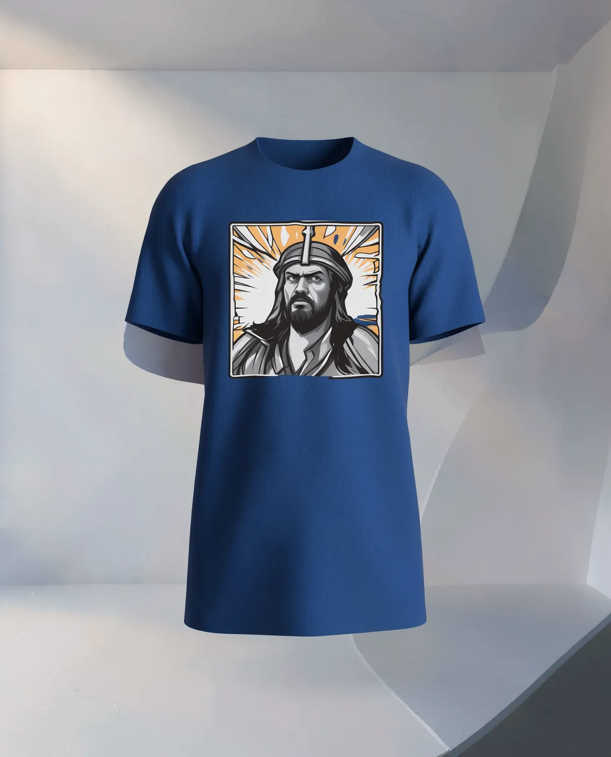 Blue Unisex Eco‑Cotton Crew Neck T‑Shirt 59