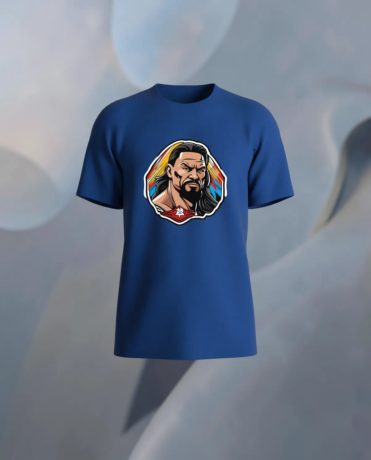 Vibrant Blue Graphic T-Shirt – Modern, Eco-Friendly Design 59