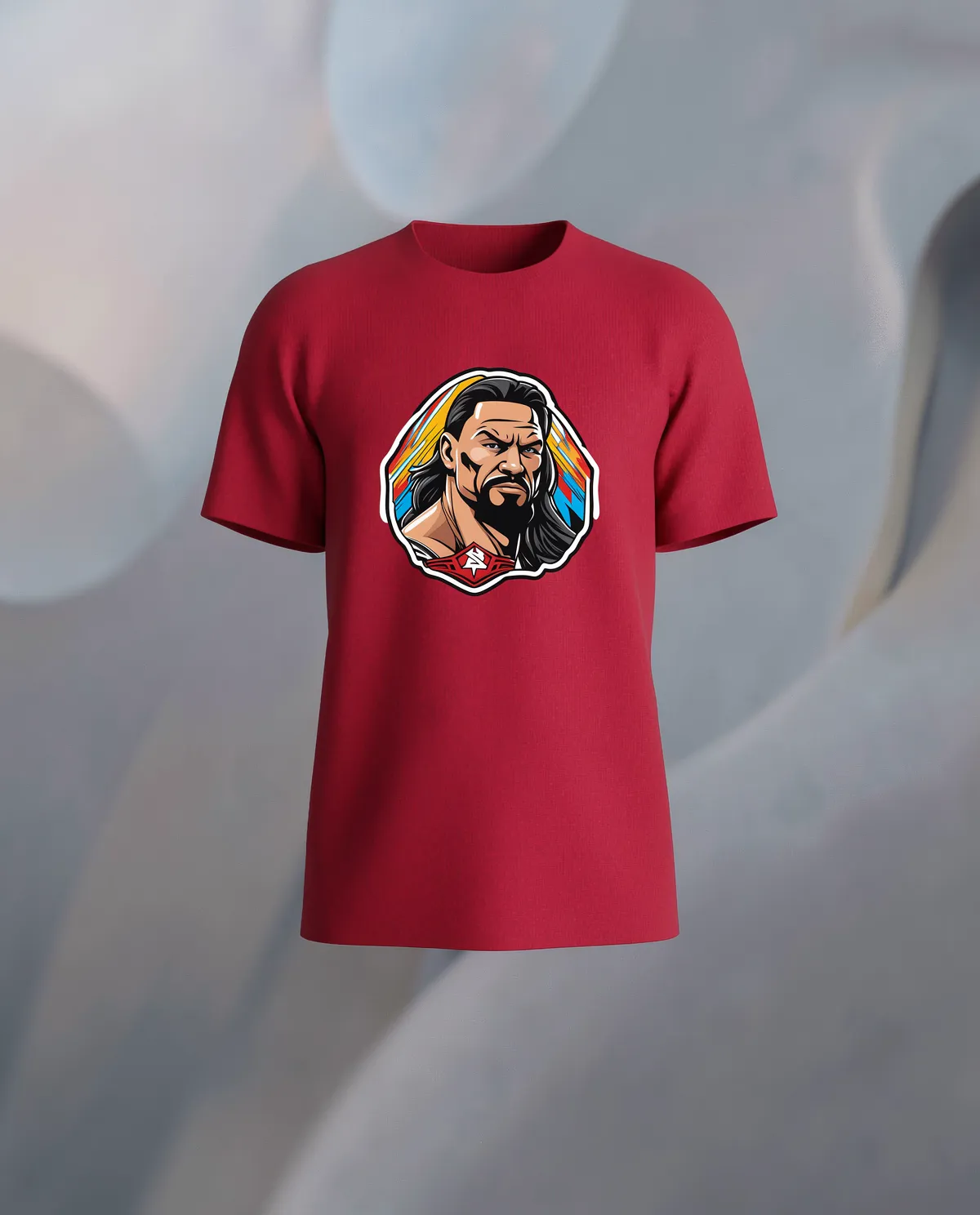 Red Eco Sustainable T‑Shirt with Bold Graphic 59