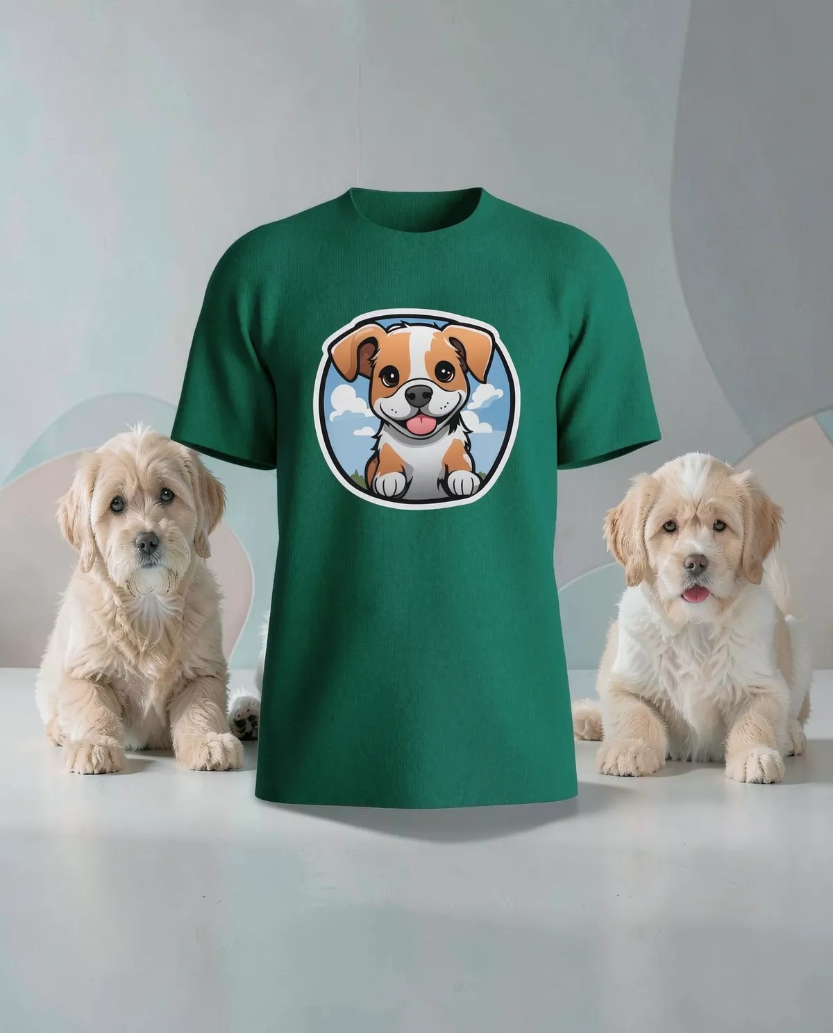 Green Organic Cotton T‑Shirt with Modern Fit 59
