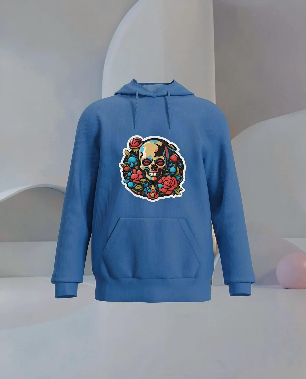 Blue Unisex Organic Cotton Sweatshirt – Soft Eco Comfort 59