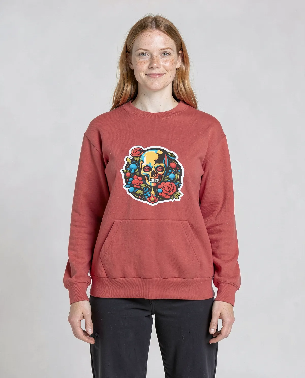 Red Unisex Sweatshirt – Soft Cotton Comfort 0