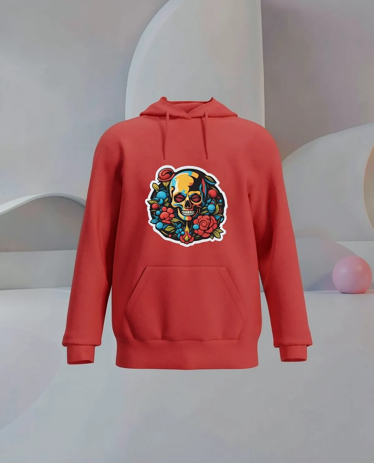 Red Unisex Sweatshirt – Soft Cotton Comfort 59