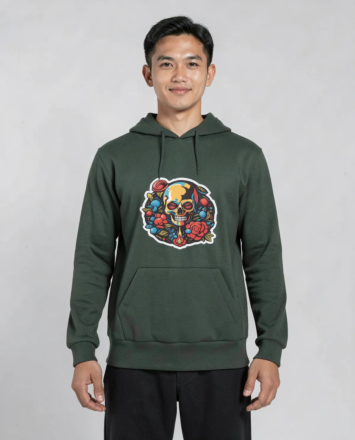 Green Brushed Organic Cotton Sweatshirt