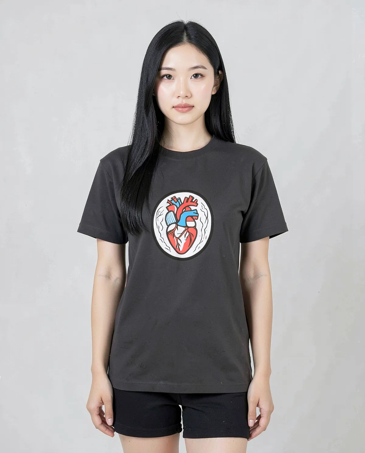 Black Eco‑Sustainable T-Shirt with Minimalist Design 0
