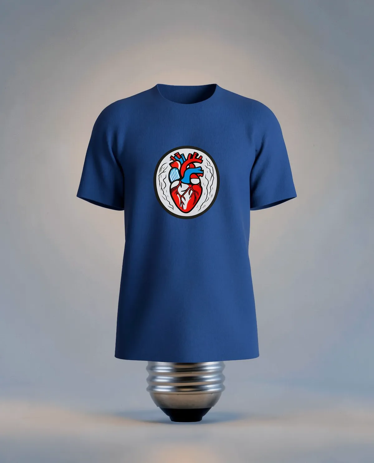 Blue Organic Cotton T‑Shirt with Modern Fit 59