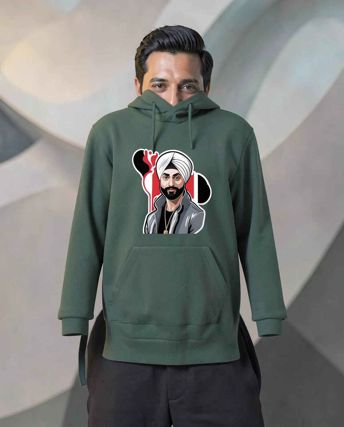 Green Unisex Organic Cotton Sweatshirt with Eco‑Friendly Print 59