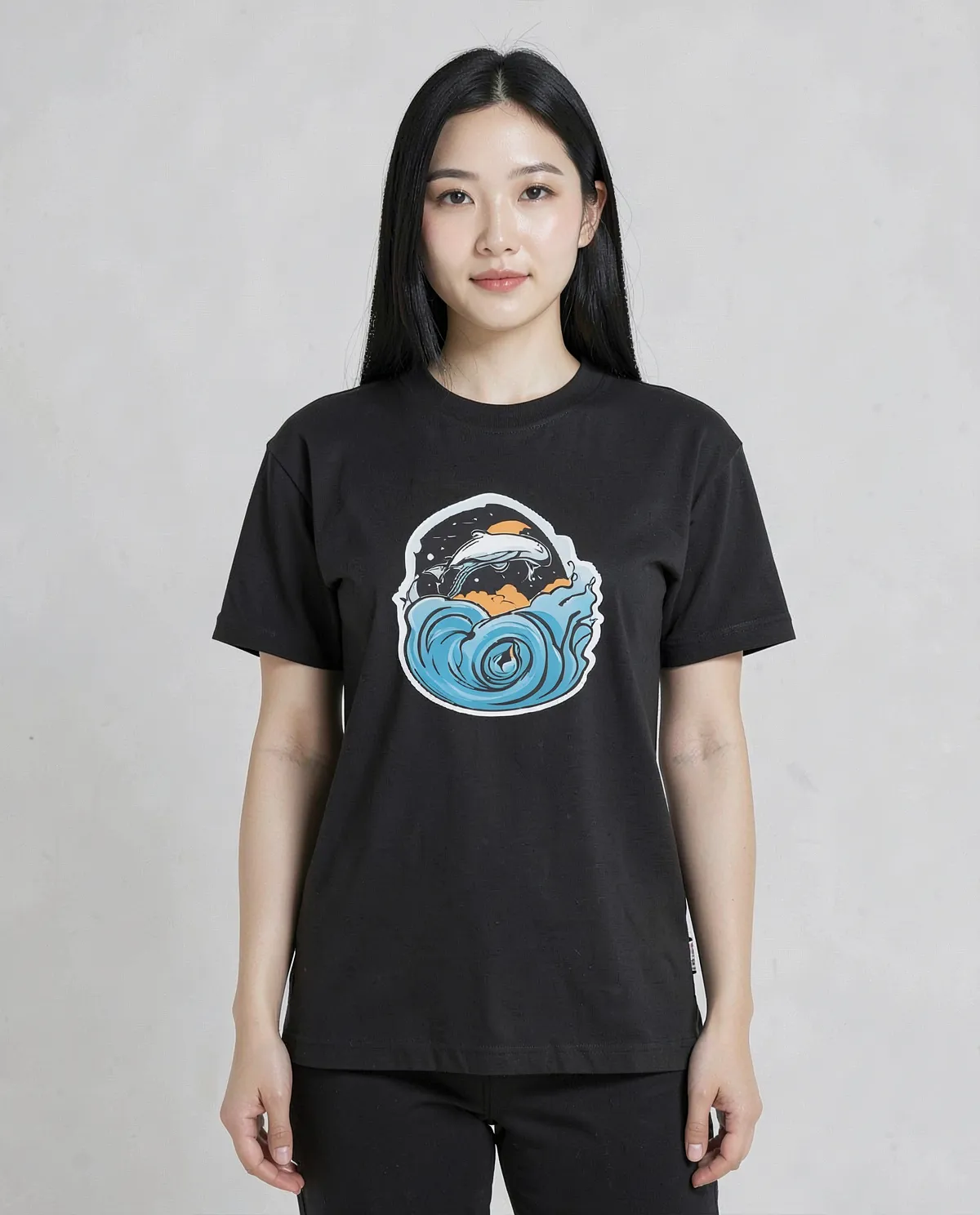Black 100% Organic Cotton Unisex T‑Shirt 0