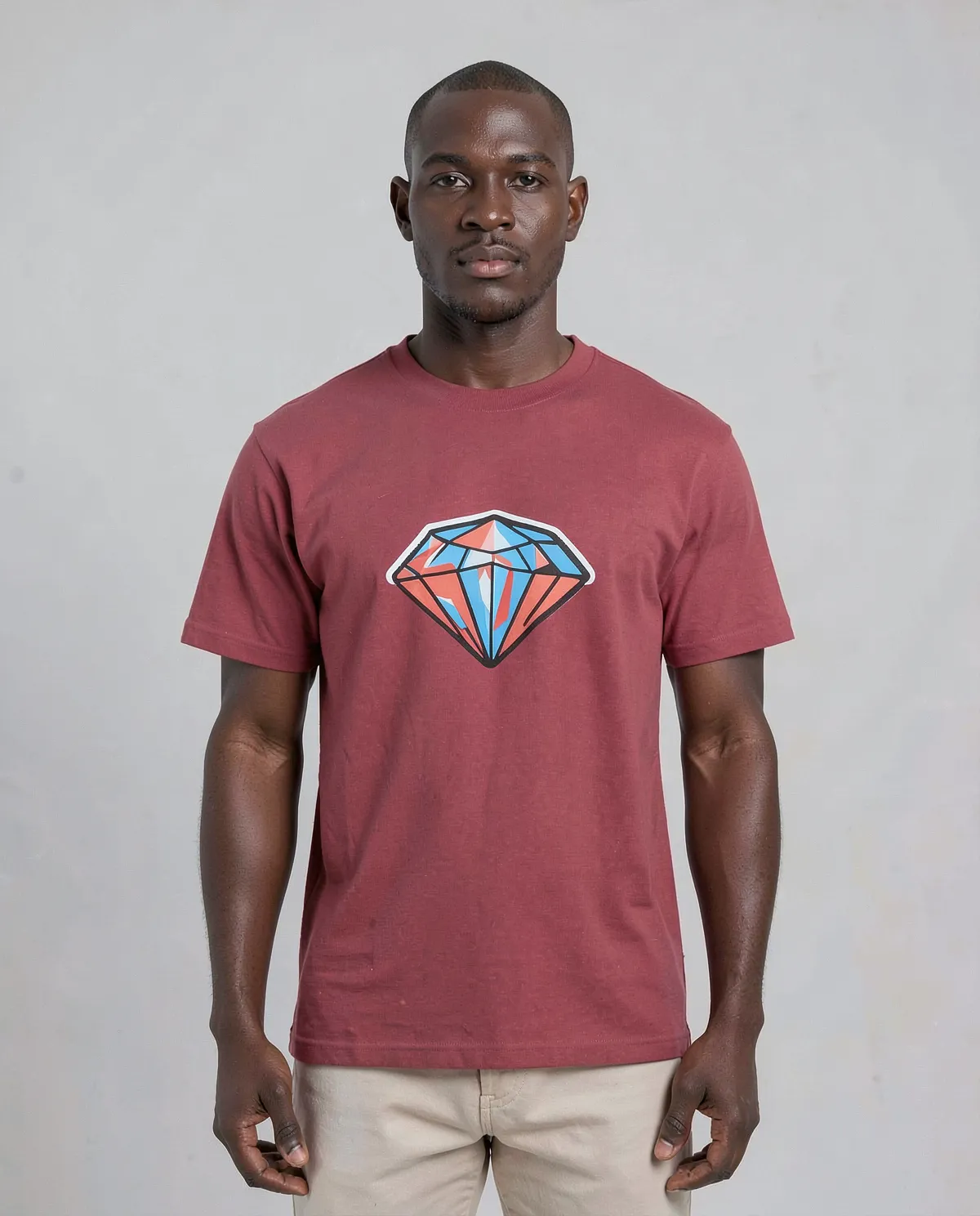 Red T-Shirt with Vibrant Graphic Design