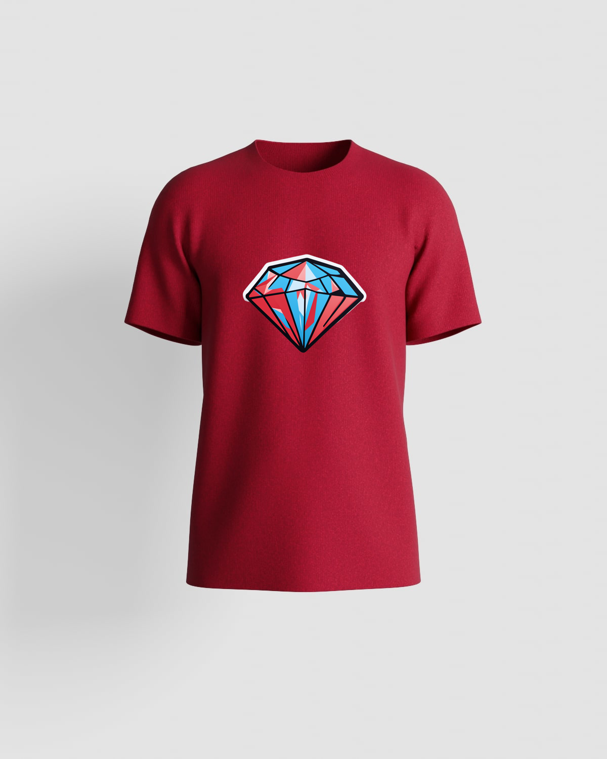 Red T-Shirt with Vibrant Graphic Design 59
