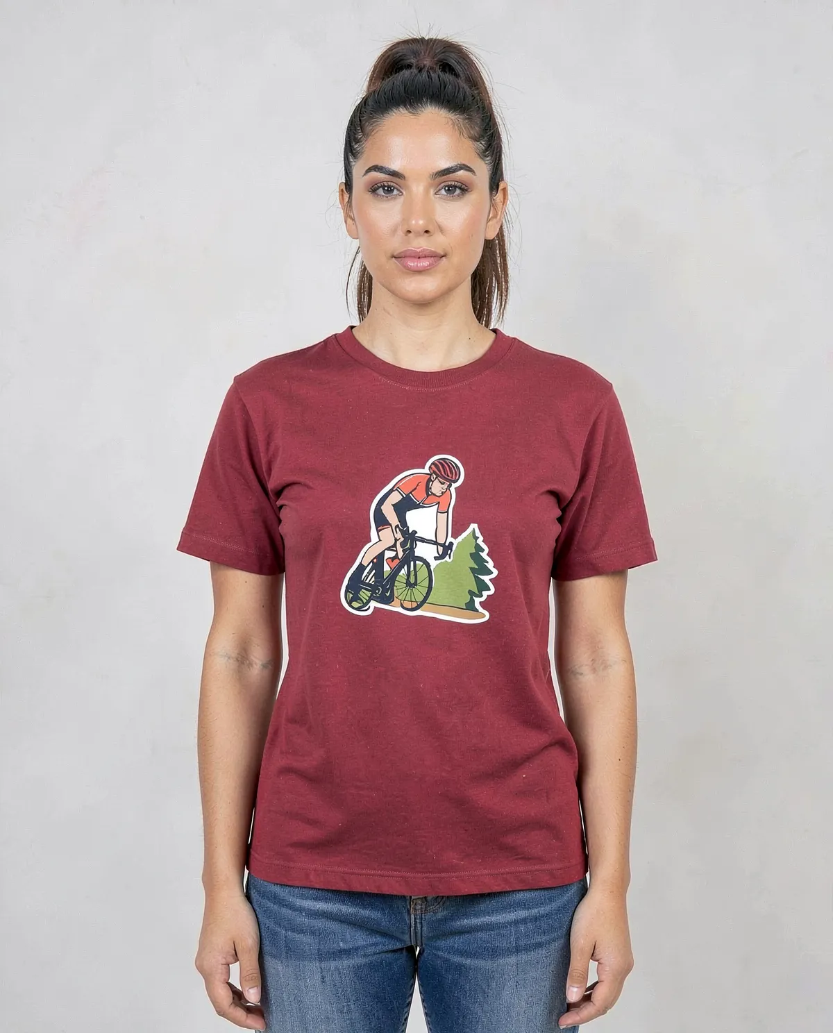 Red Eco Sustainable T‑Shirt with Bold Graphic 0