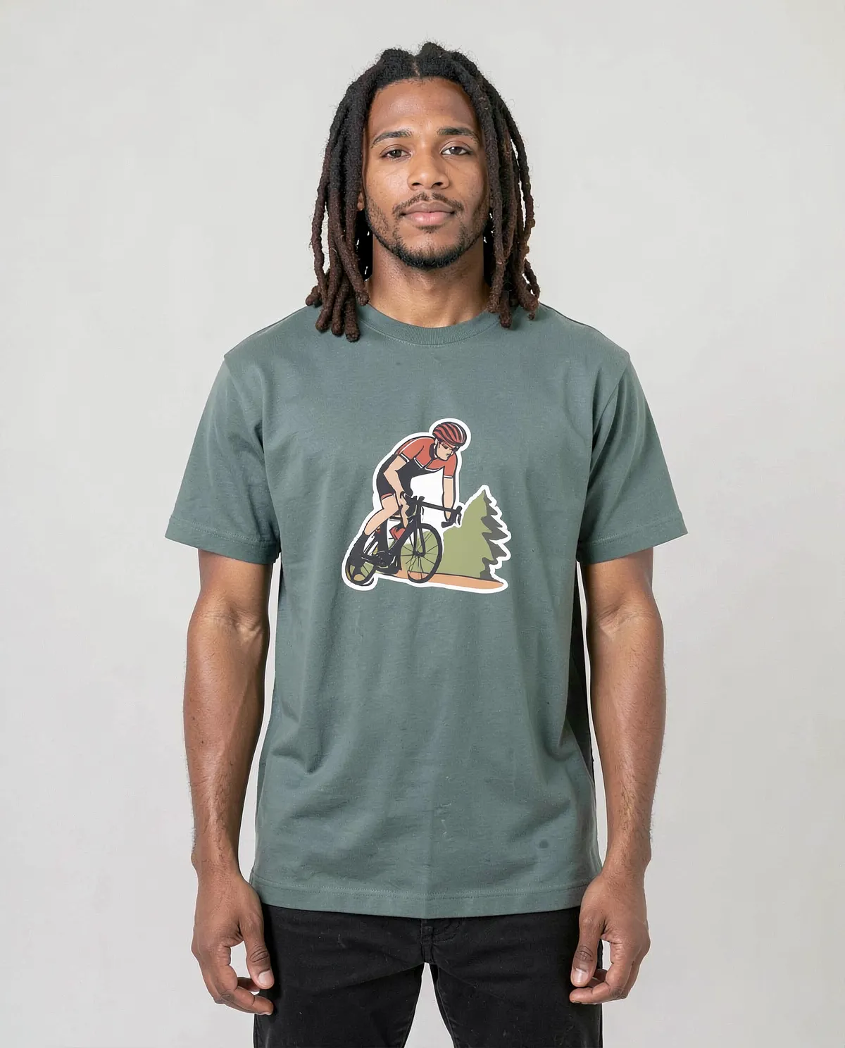 Green Organic Cotton T-Shirt with Modern Fit