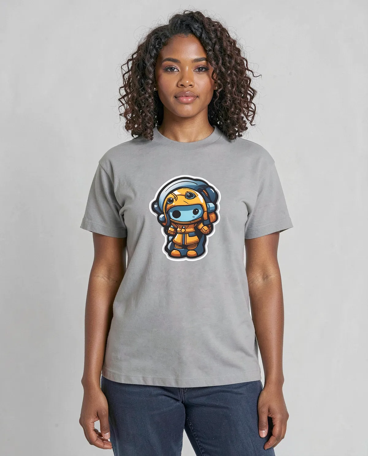 Grey Organic Cotton Unisex T-Shirt 0