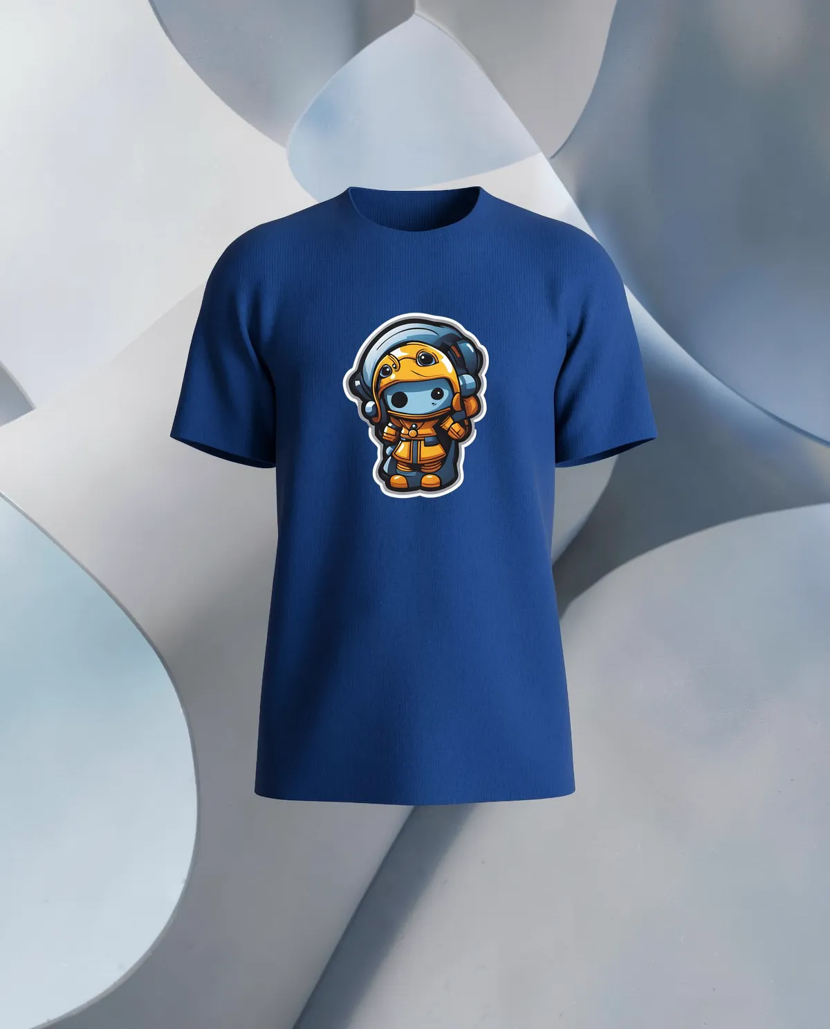 Deep Blue Organic Cotton T‑Shirt – Soft, Sustainable Comfort 59