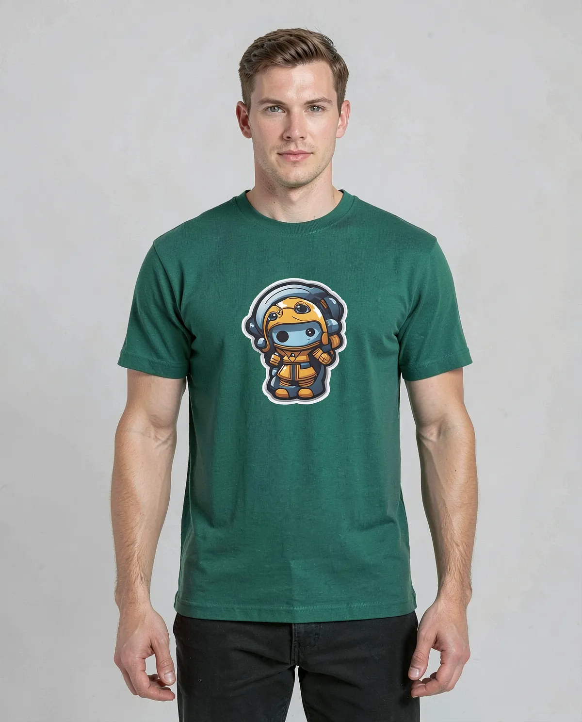 Green Eco‑Sustainable T-Shirt with Minimalist Print 0