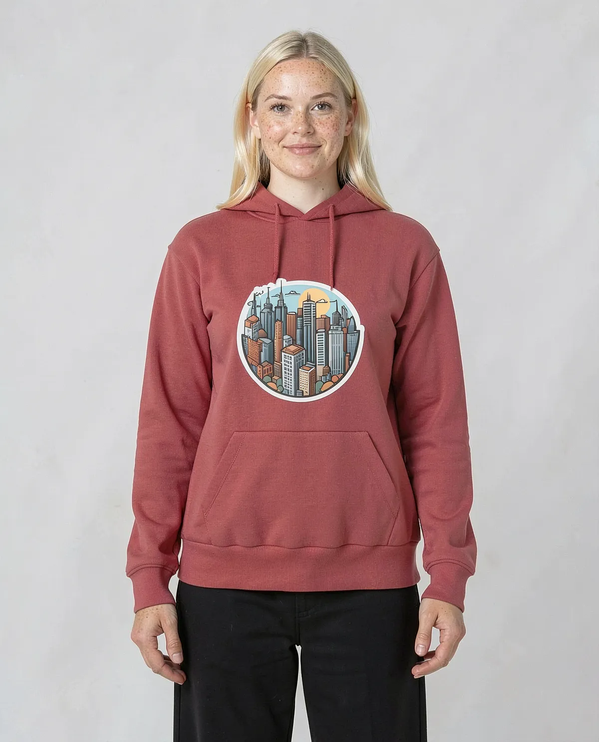 Bold Red Unisex Sweatshirt – Print‑Ready Cotton 0