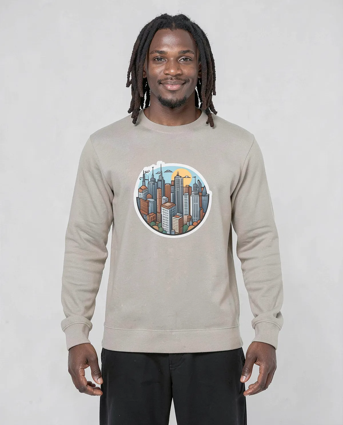 Cream Unisex Sweatshirt – Soft Organic Cotton Comfort 0