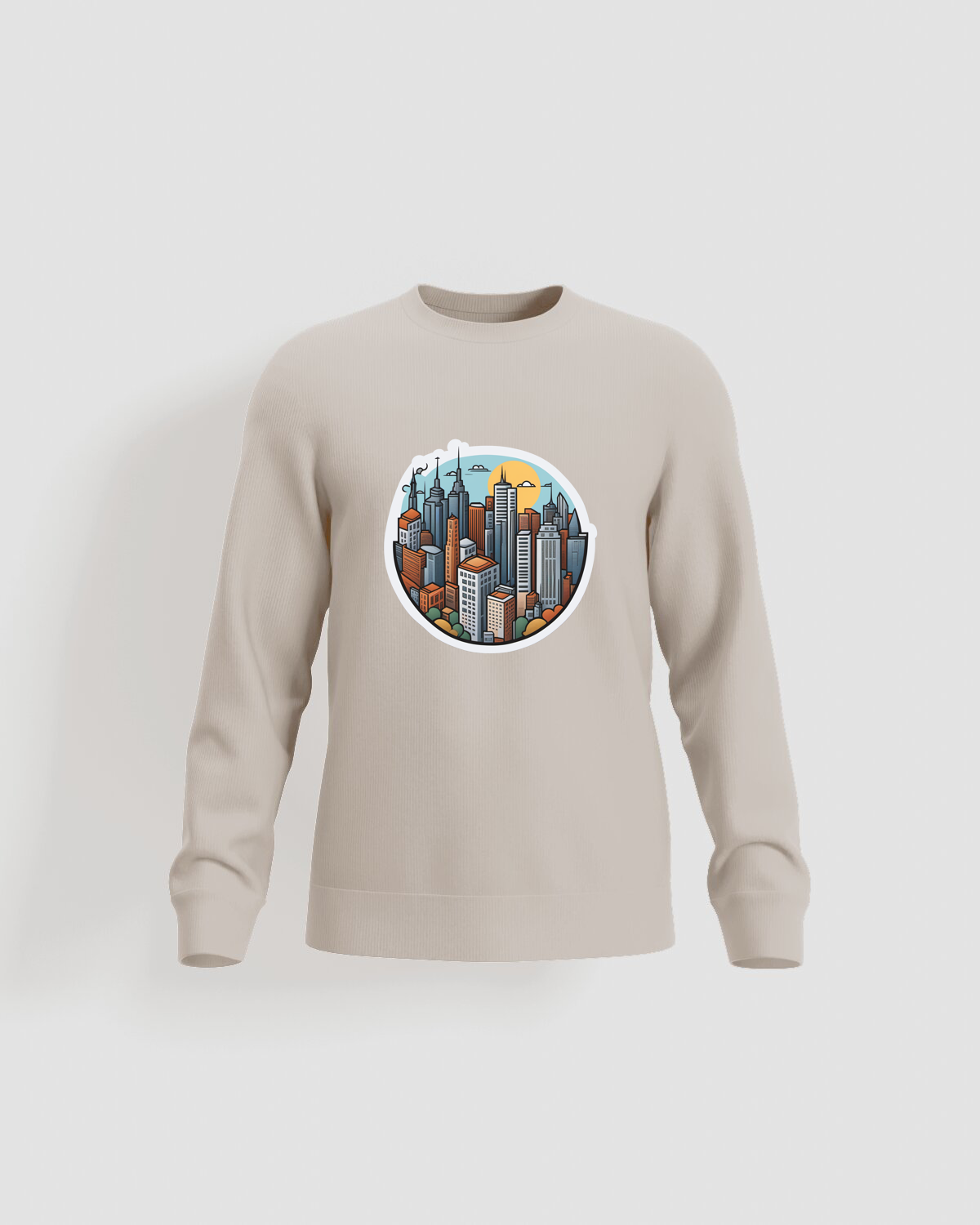 Cream Unisex Sweatshirt – Soft Organic Cotton Comfort 59