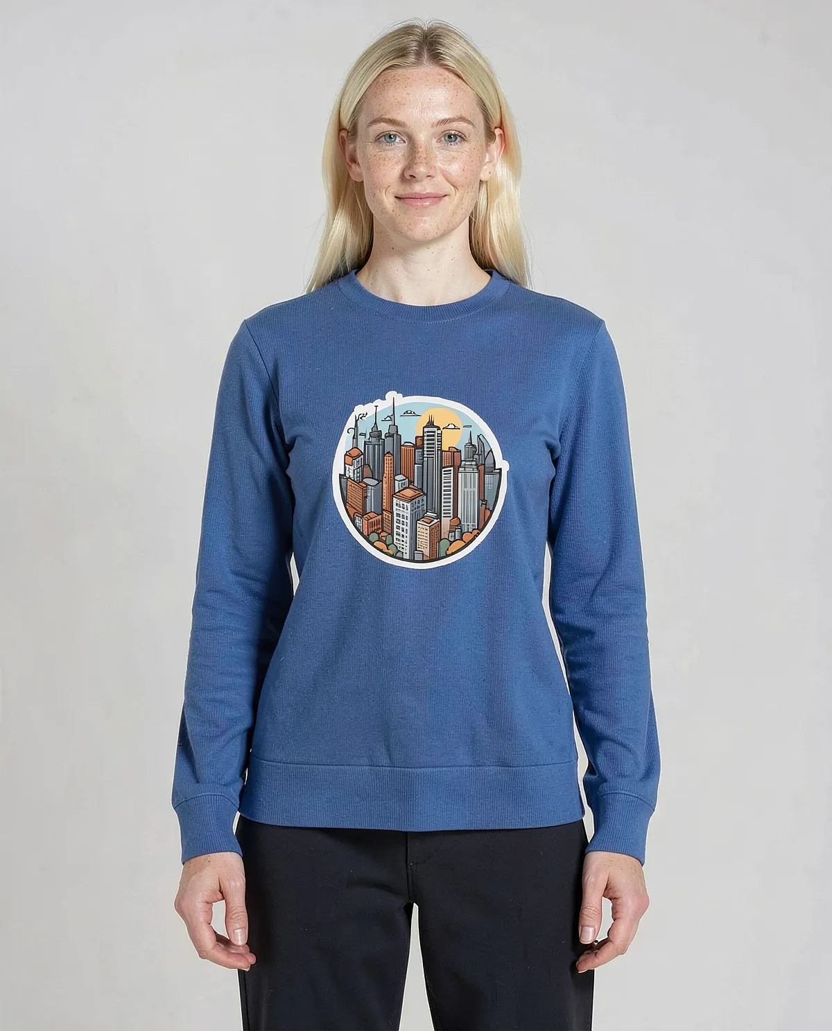 Blue Unisex Sweatshirt – Soft, Eco‑Friendly Comfort 0