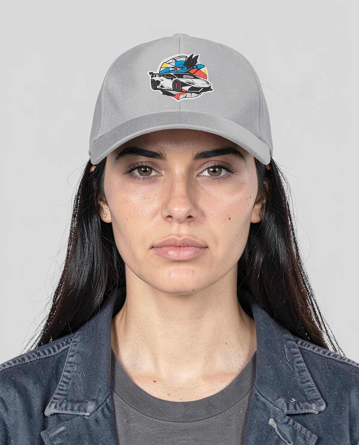 White 5‑Panel Cotton Cap with Velcro Closure 0