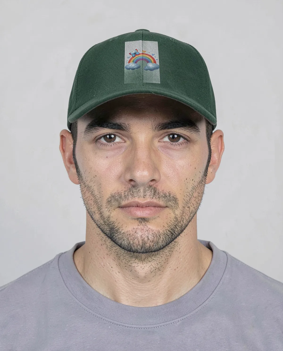 Green Eco-Friendly Cotton Cap with Velcro Closure 0