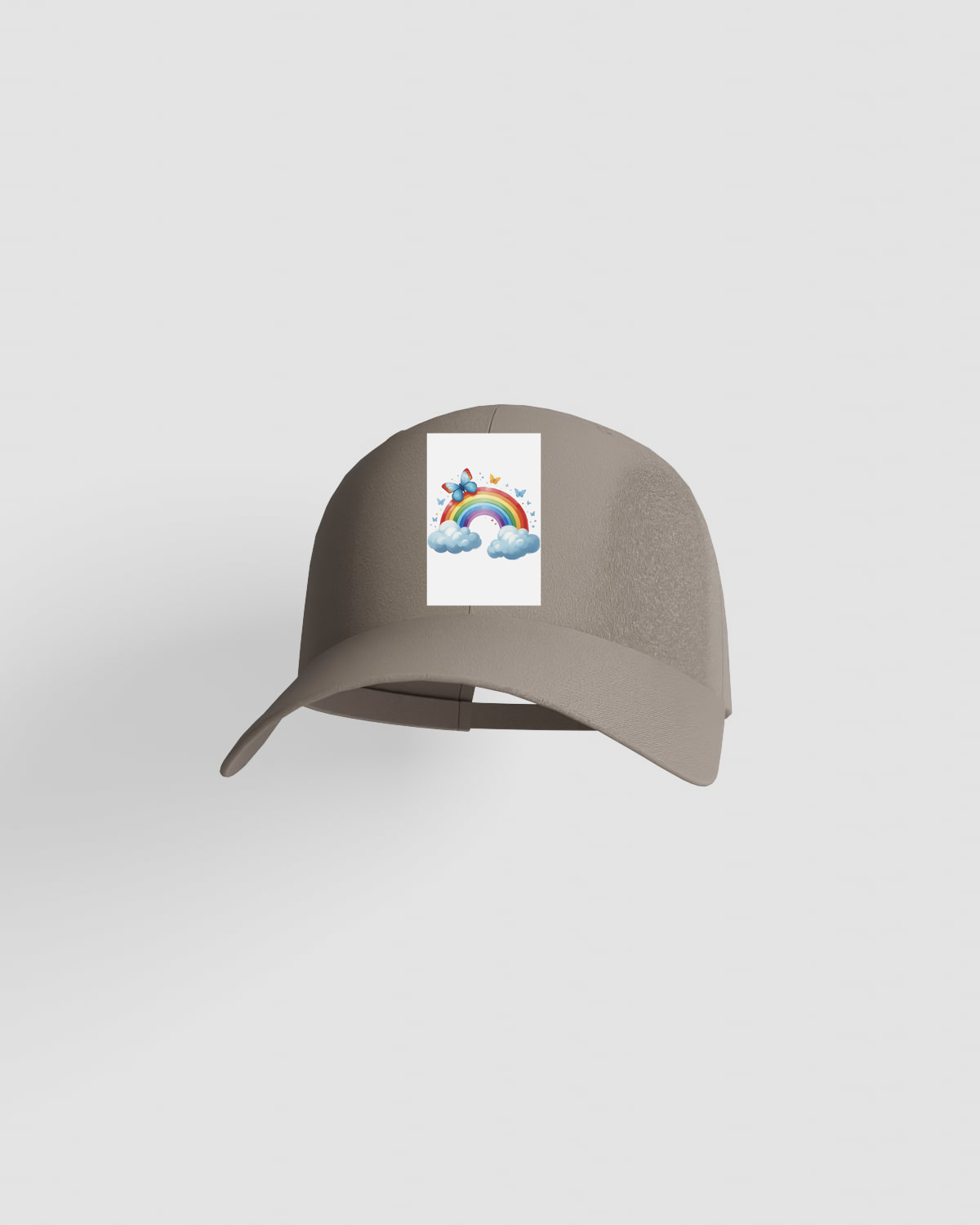 Khaki Classic 5‑Panel Cotton Cap with Velcro 59