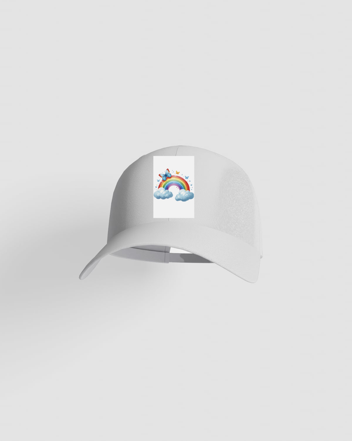 White Cap with Velcro Closure for Custom Prints 59