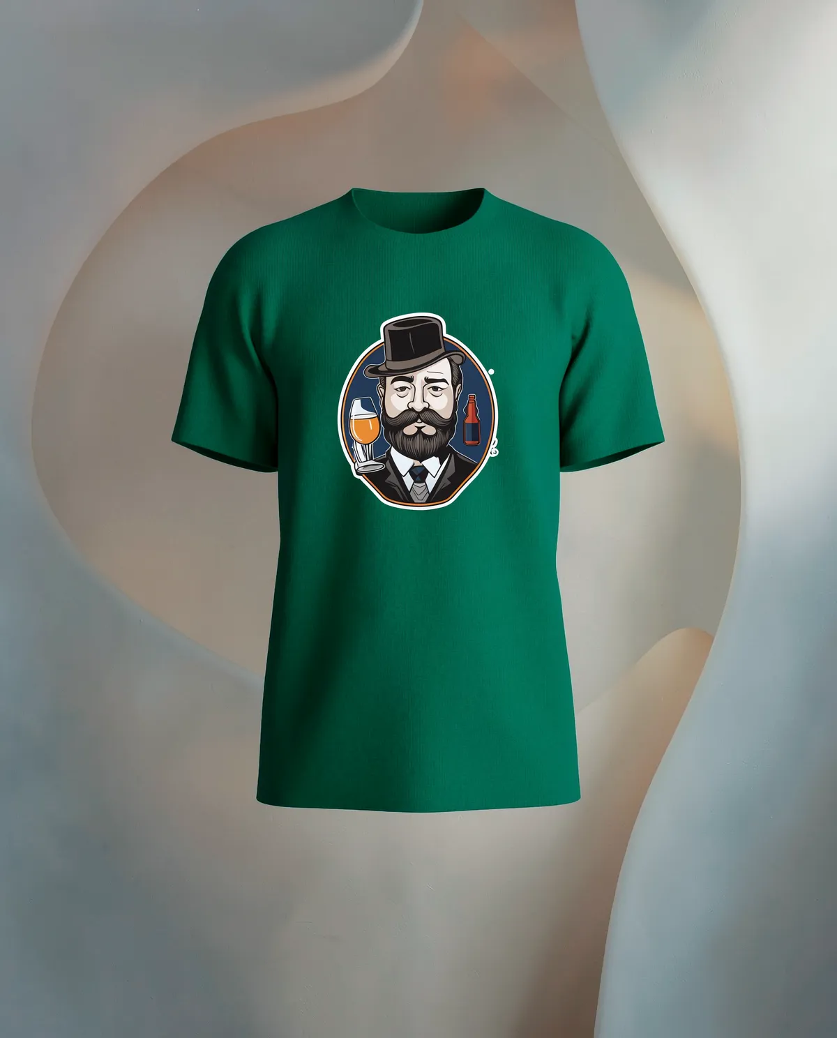 Green Eco‑Sustainable T-Shirt with Bold Minimalist Logo 59