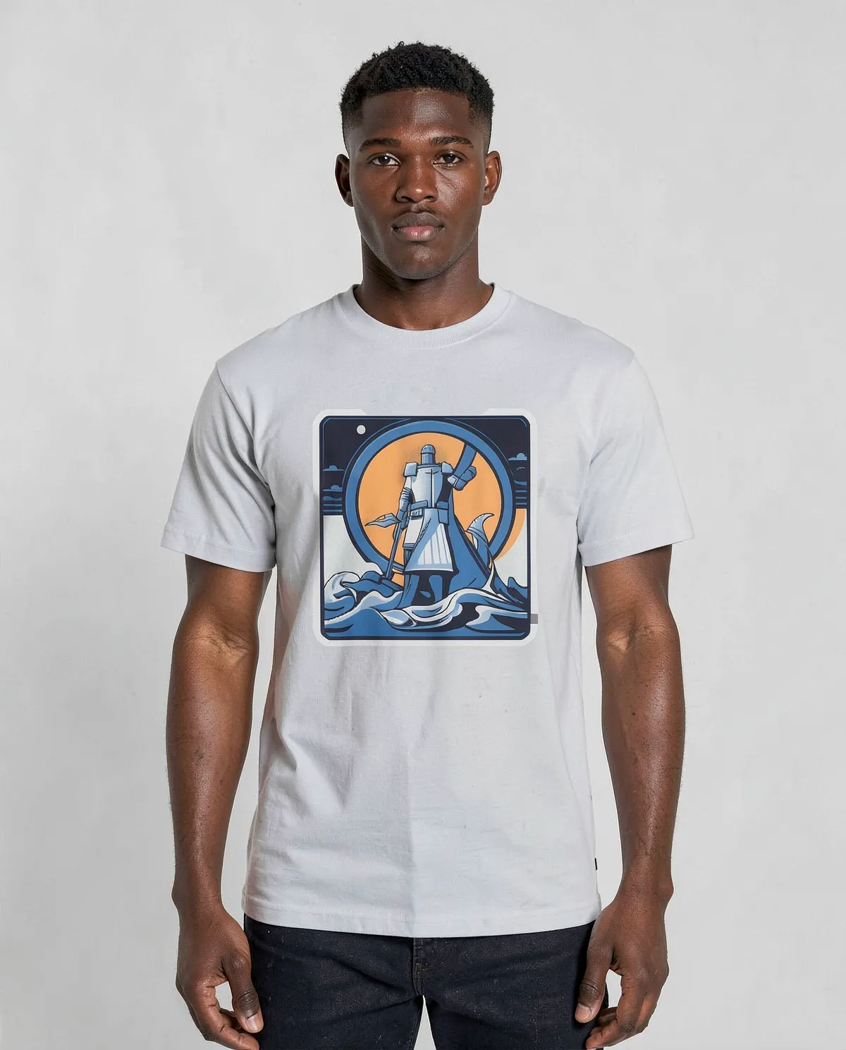 White Classic Crew Neck T-Shirt 0